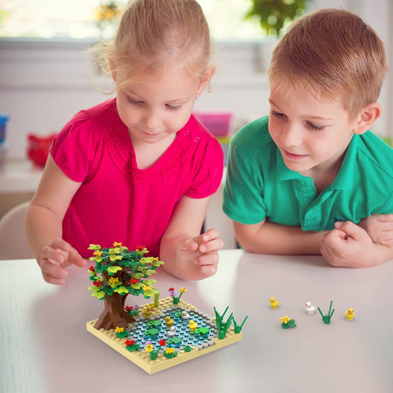PIPART Farm Animal Duck Pond Building Set, MOC Accessories Bricks Animal Building Toy Set for Kids, Girls and Boys Age 6+ (246 Pieces) - Image 5
